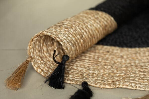 Black Moon Jute Rug - Image 3